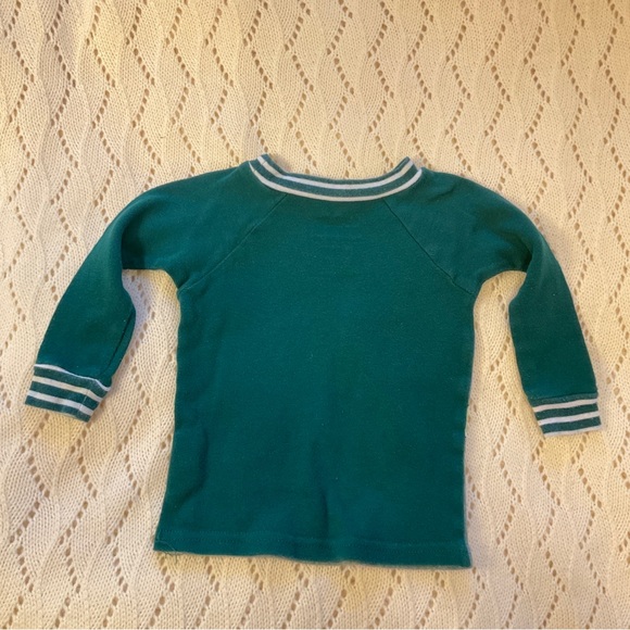 Star Wars Graphic Long Sleeve Baseball T Shirt Green Baby Yoda Toddler 12 Months - Picture 3 of 4